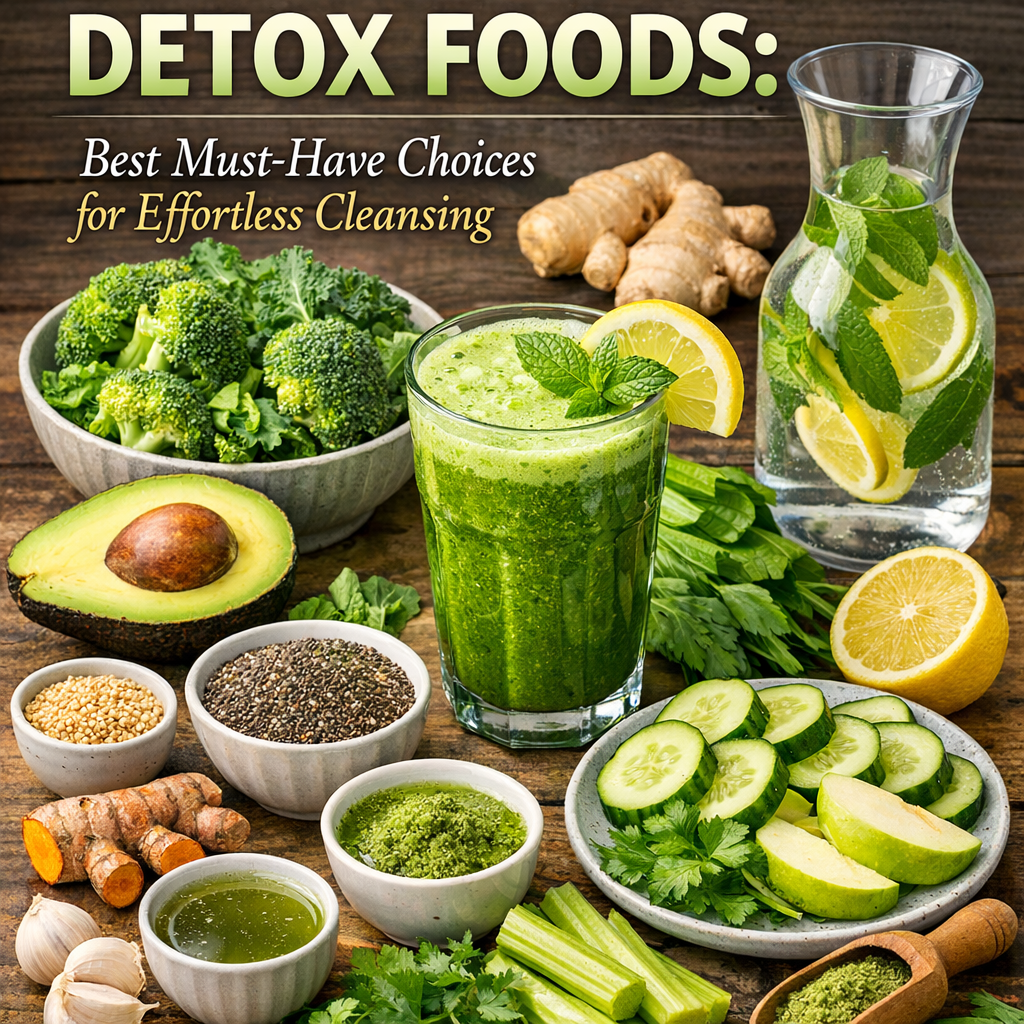 Illustration of Detox Foods: Best Must-Have Choices for Effortless Cleansing