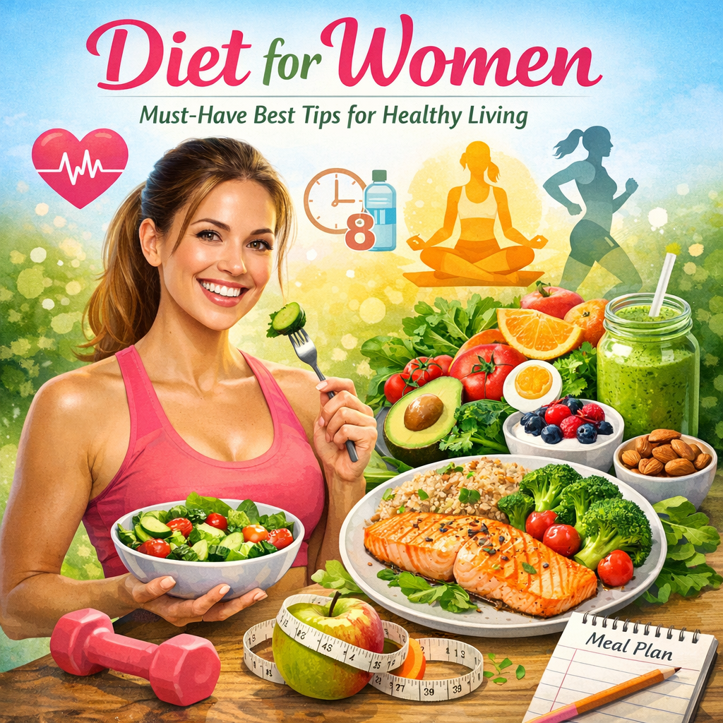 Illustration of Diet for Women: Must-Have Best Tips for Healthy Living