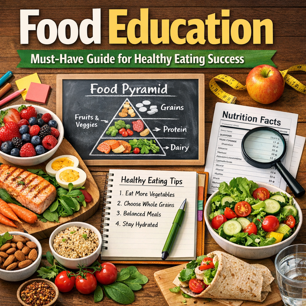 Illustration of Food Education: Must-Have Guide for Healthy Eating Success