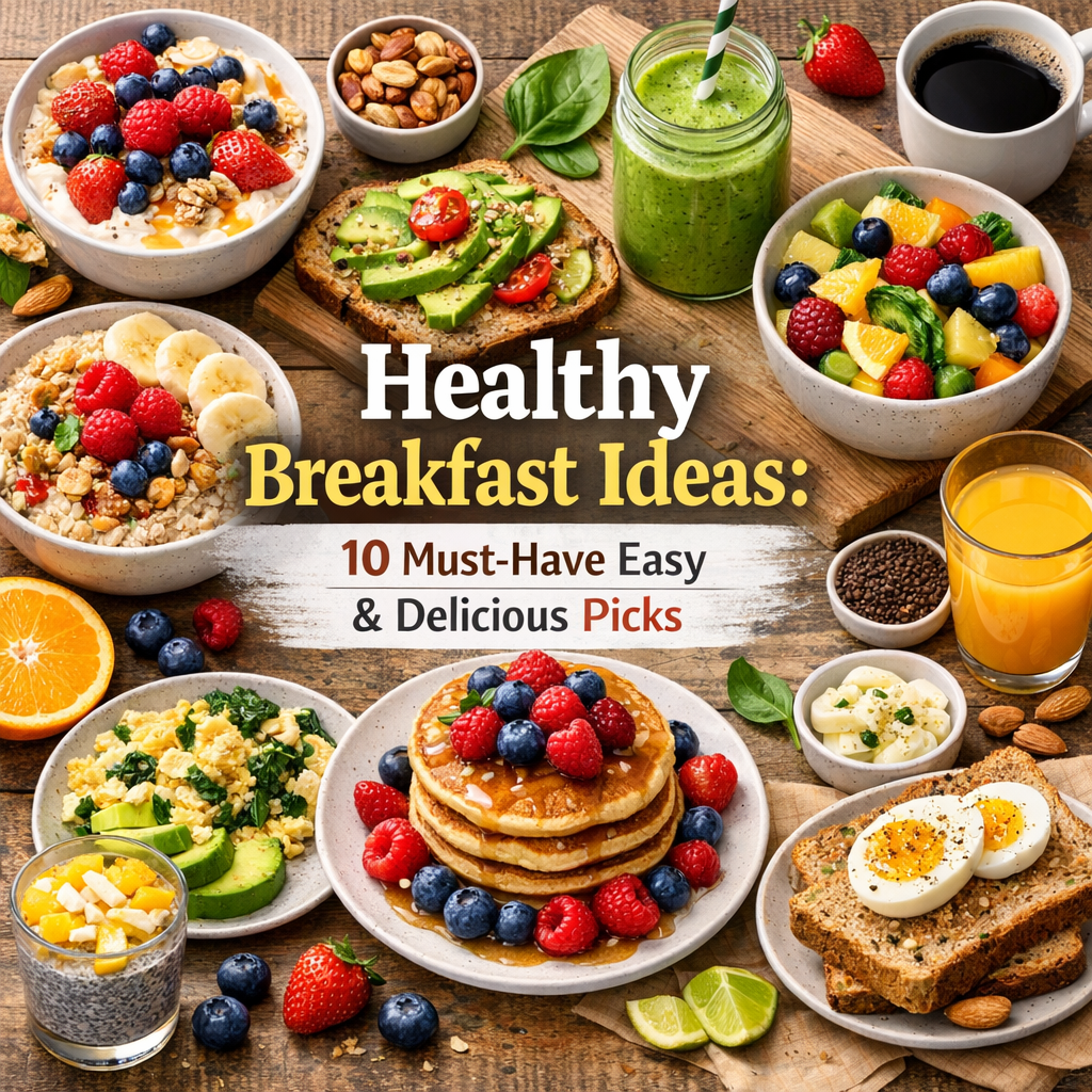 Illustration of Healthy Breakfast Ideas: 10 Must-Have Easy & Delicious Picks