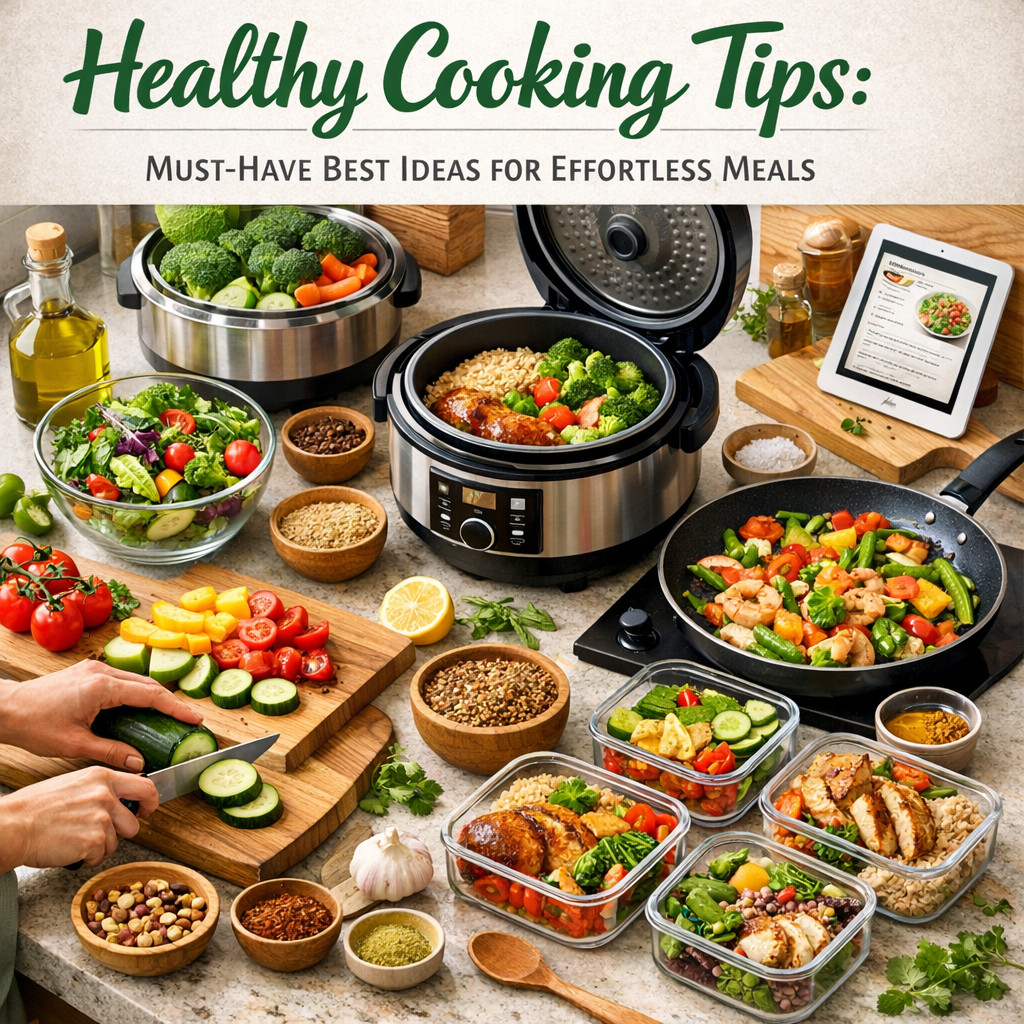 Illustration of Healthy Cooking Tips: Must-Have Best Ideas for Effortless Meals