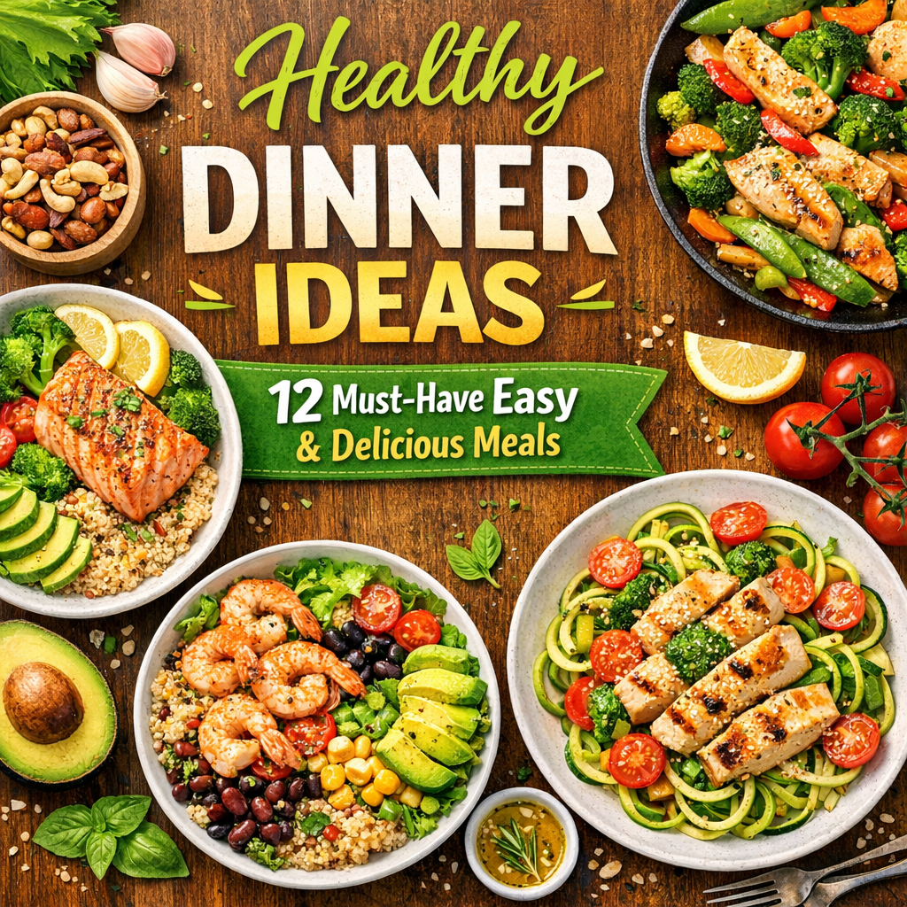 Illustration of Healthy Dinner Ideas: 12 Must-Have Easy and Delicious Meals