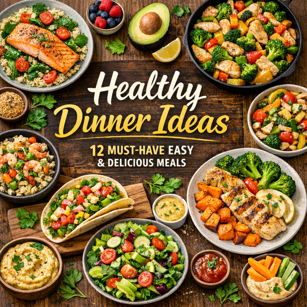 Illustration of Healthy Dinner Ideas: 12 Must-Have Easy and Delicious Meals