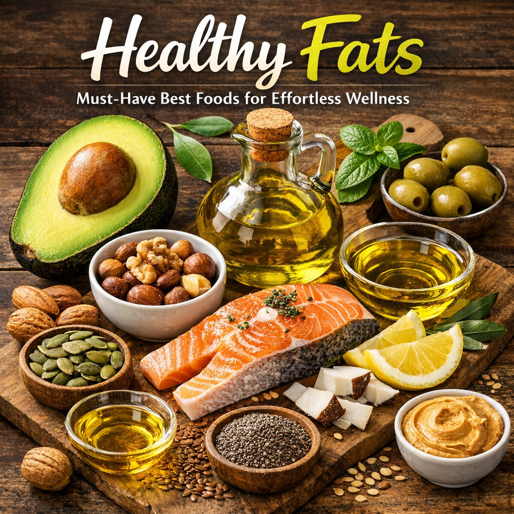 Illustration of Healthy Fats: Must-Have Best Foods for Effortless Wellness