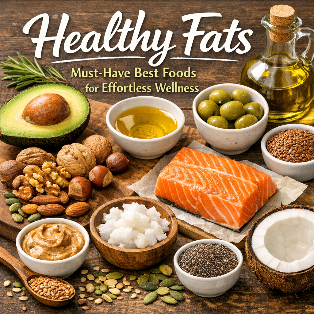 Illustration of Healthy Fats: Must-Have Best Foods for Effortless Wellness