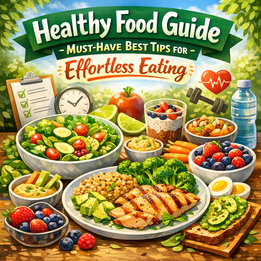 Illustration of Healthy Food Guide: Must-Have Best Tips for Effortless Eating