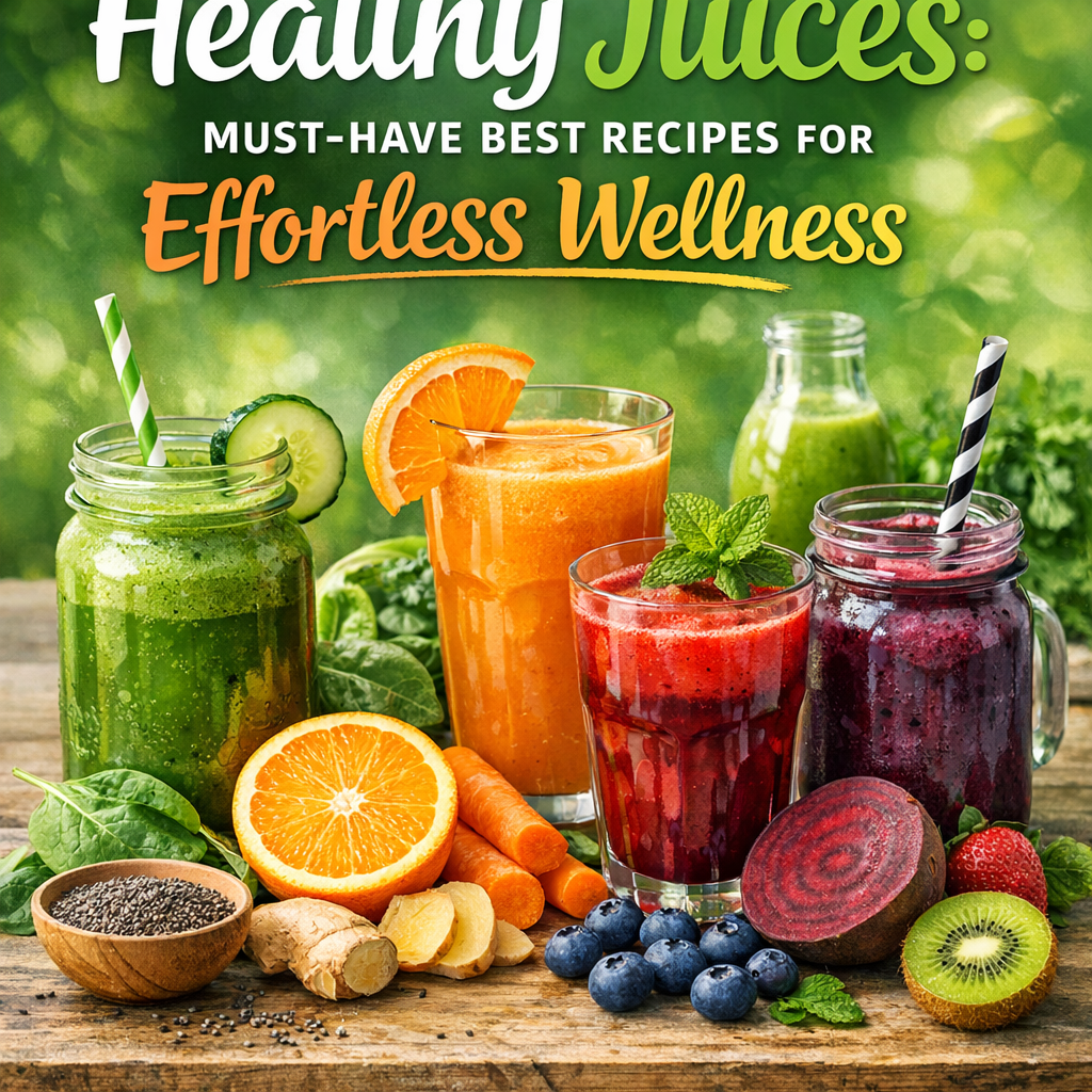 Illustration of Healthy Juices: Must-Have Best Recipes for Effortless Wellness