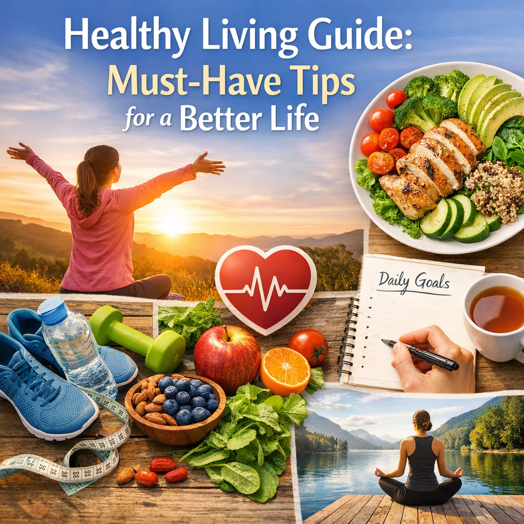 Illustration of Healthy Living Guide: Must-Have Tips for a Better Life