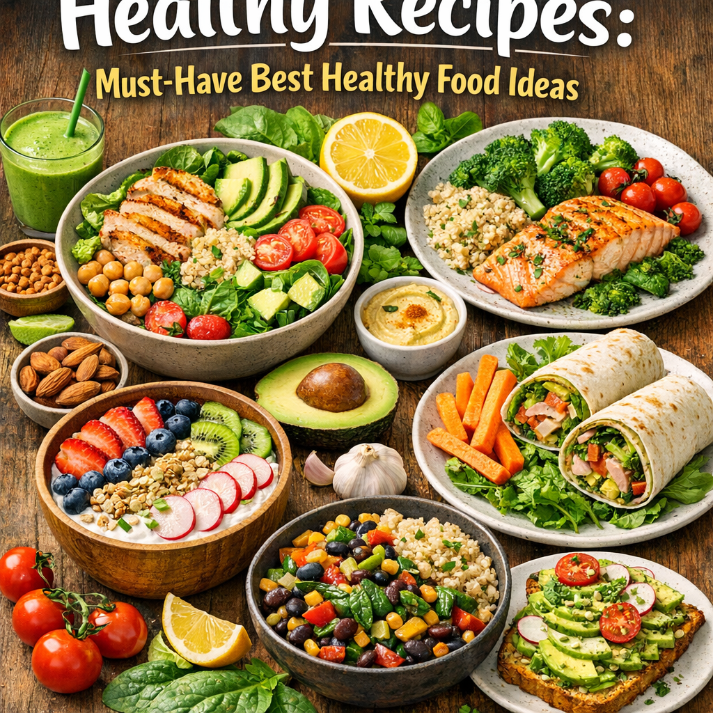Illustration of Healthy Recipes: Must-Have Best Healthy Food Ideas