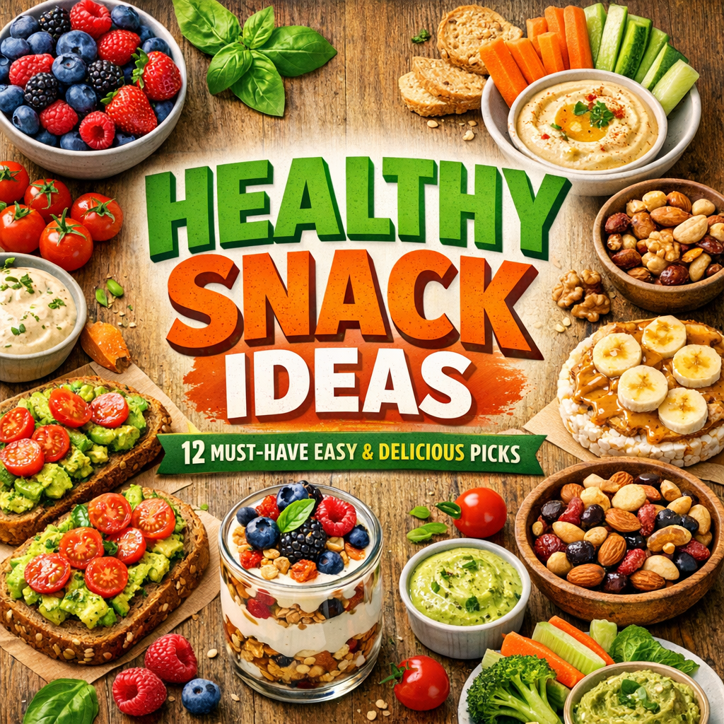 Illustration of Healthy Snack Ideas: 12 Must-Have Easy and Delicious Picks