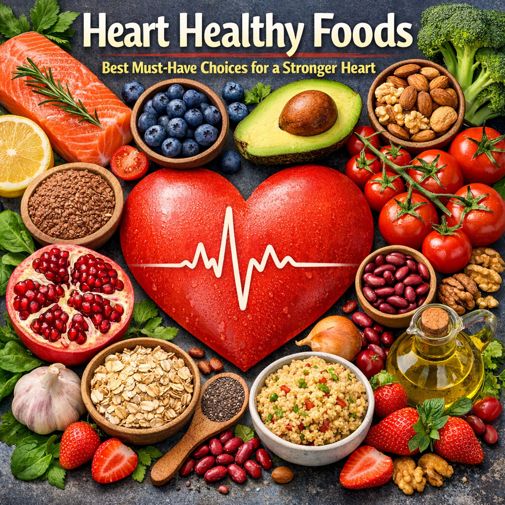 Illustration of Heart Healthy Foods: Best Must-Have Choices for a Stronger Heart
