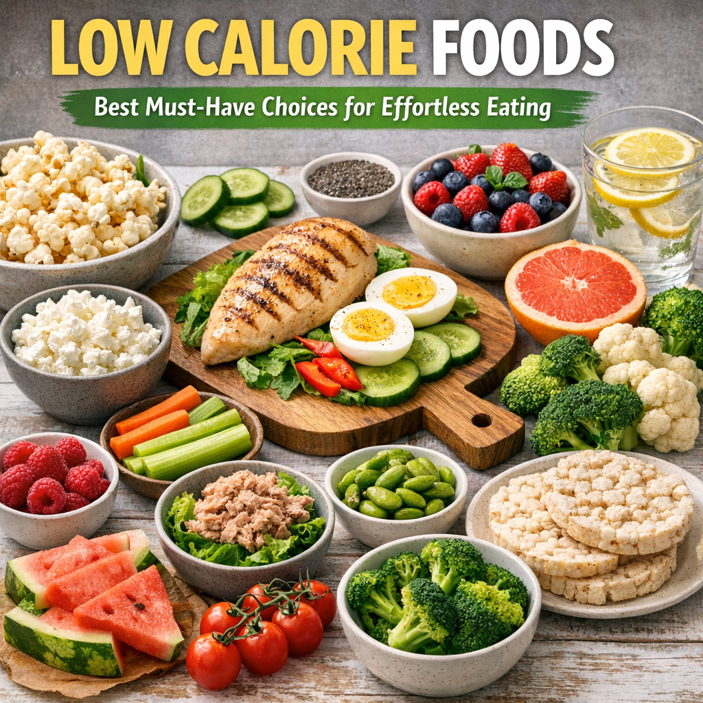 Illustration of Low Calorie Foods: Best Must-Have Choices for Effortless Eating