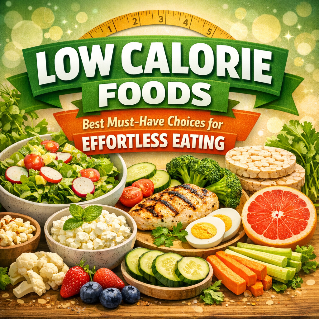 Illustration of Low Calorie Foods: Best Must-Have Choices for Effortless Eating