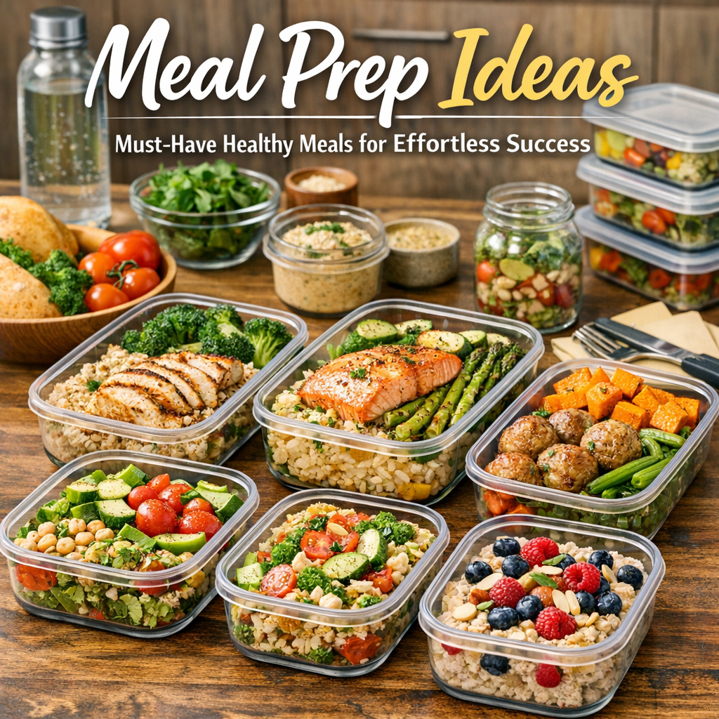 Illustration of Meal Prep Ideas: Must-Have Healthy Meals for Effortless Success