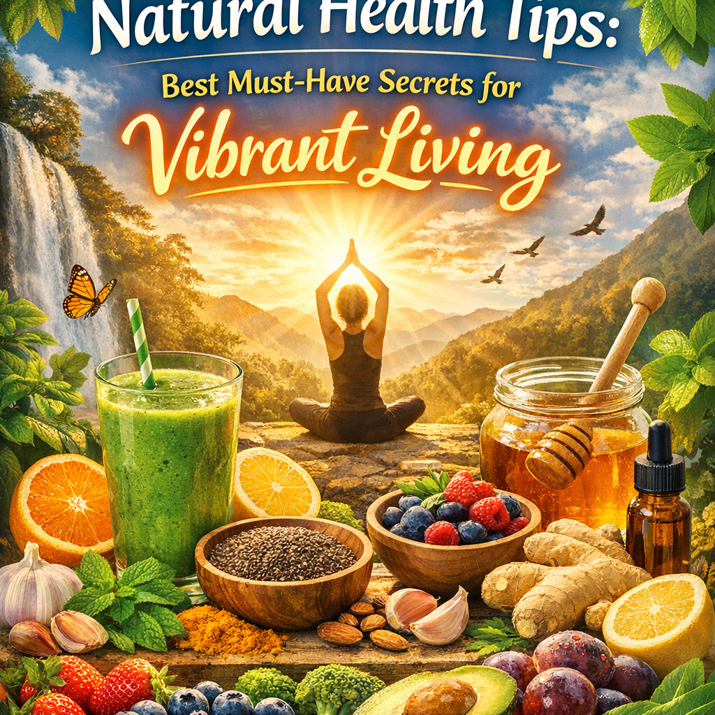 Illustration of Natural Health Tips: Best Must-Have Secrets for Vibrant Living