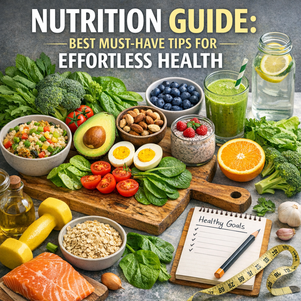 Illustration of Nutrition Guide: Best Must-Have Tips for Effortless Health